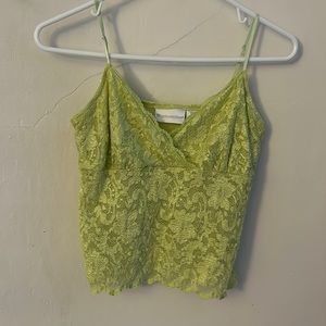 Worthington neon green tank top